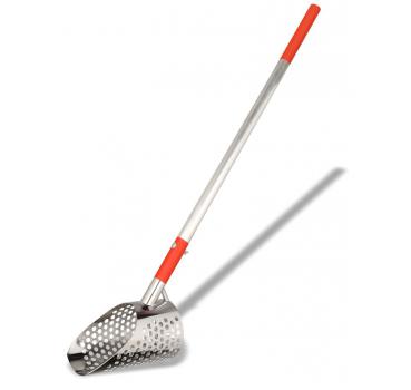 Silent Bull® Sand Scoop L mit 14 x 25cm Edelstahl-Korb Extra Stabil