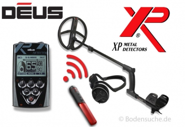 XP DEUS X35 28 RC Metalldetektorbundle incl. WSA Kopfhörer und Mi-4 Pinpointer