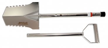 Premium Teleskop-Spaten Edelstahl 67 - 89cm