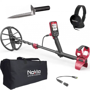 Nokta FINDX Pro Metalldetektor incl. Grabungsmesser und Detektortasche