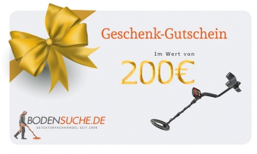 Bodensuche.de Geschenkgutschein 200,00 €