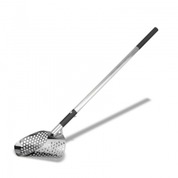 Silent Bull® Sand Scoop L mit 25 x 15cm Edelstahl-Korb Extra Stabil
