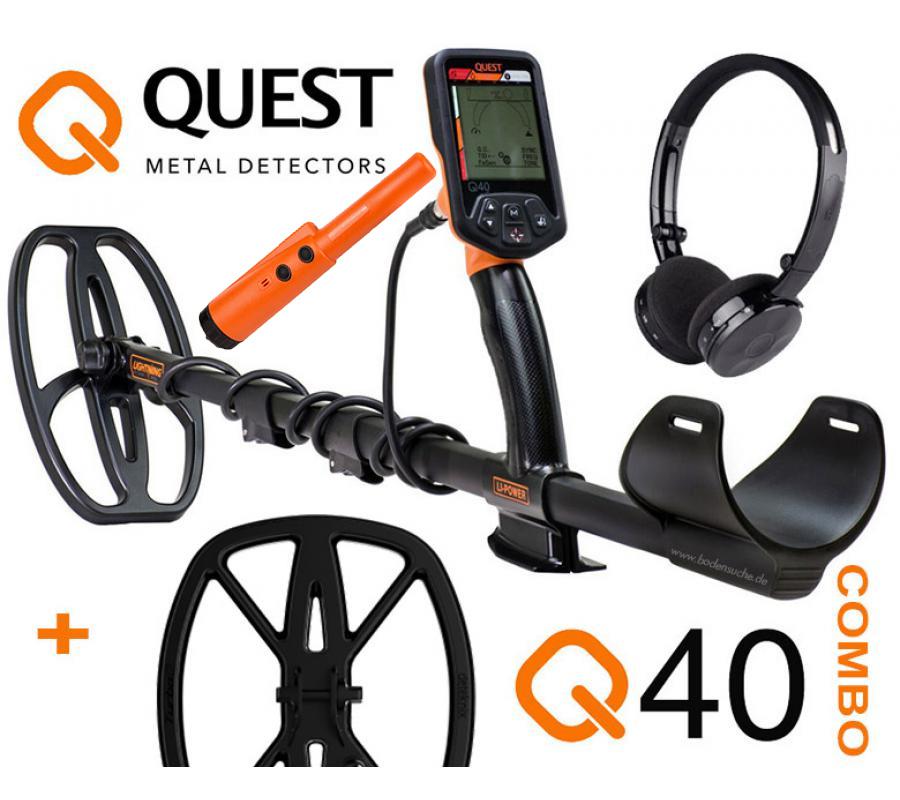 Deteknix Quest Q40 Metalldetektor Combo Set Deteknix Quest Q40 Metalldetektor Combo Set