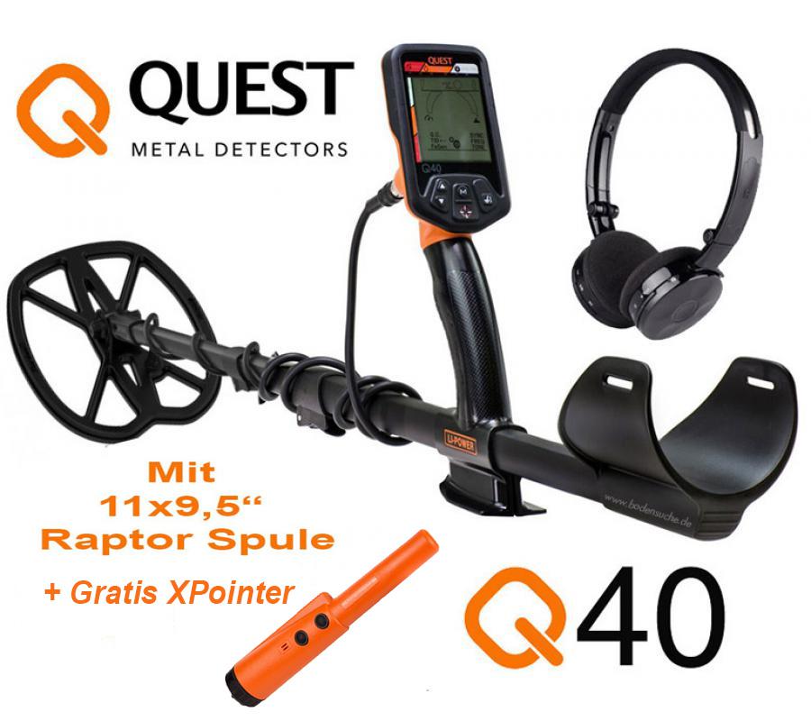 Deteknix Quest Q40 Raptor Set Metalldetektor Deteknix Quest Q40 Raptor Set Metalldetektor