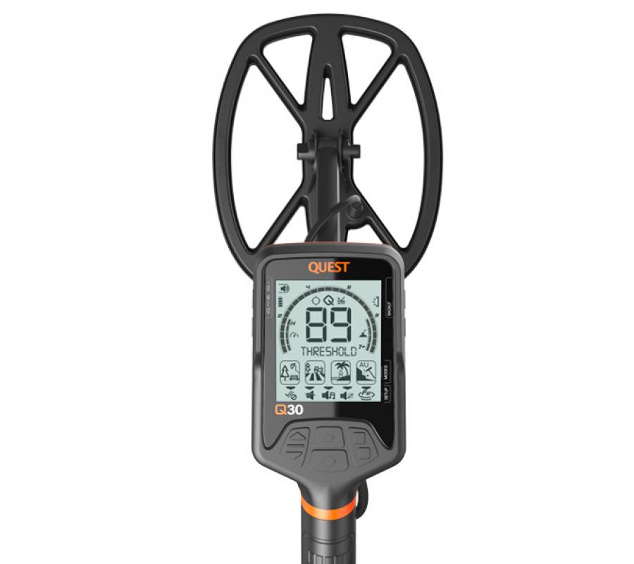 Quest Q30 Metalldetektor Wasserdicht bis 5 Meter Quest Q30 Metalldetektor Wasserdicht bis 5 Meter