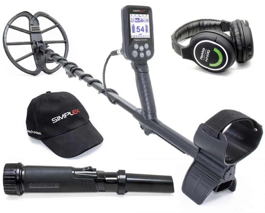 Nokta|Makro Simplex+ Metalldetektor incl. Funkkopfhörer und PulseDive Pinpointer Nokta|Makro Simplex+ Metalldetektor incl. Funkkopfhörer und PulseDive Pinpointer