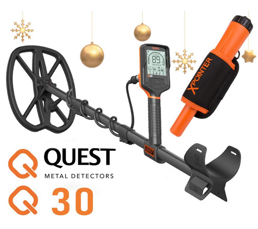 Quest Q30 Metalldetektor incl XPointer im Sommerspecial