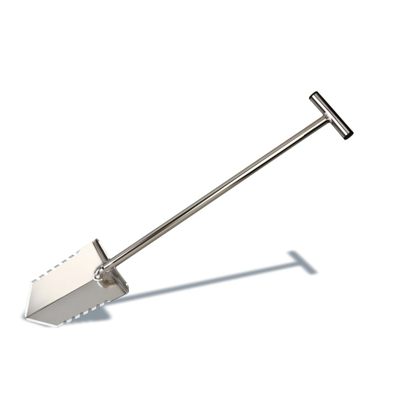 Silent Bull® Edelstahl Spaten mit T-Griff 850mm
